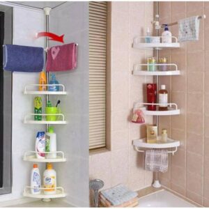 TC Heavy Duty 4 Tier Adjustable Telescopic Multi-Corner Shelf Organiser